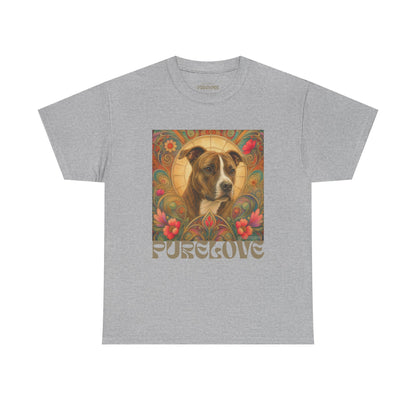 Staffy (Coco) Bull Terrier Vintage Unisex Cotton Tee for Dog Lovers