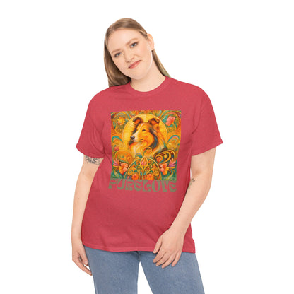 Collie Vintage Graphic T-shirt - Unisex Cotton Tee for Dog Lovers