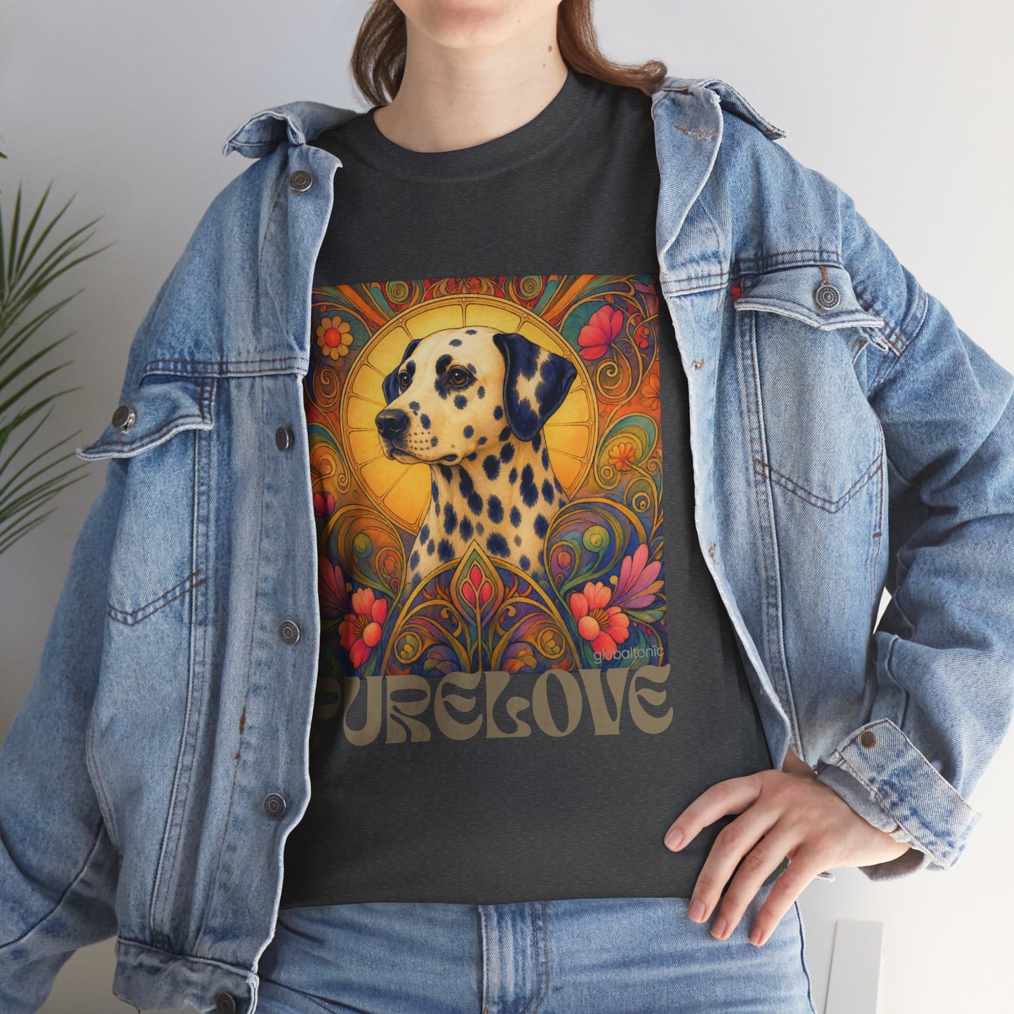 Dalmatian Vintage Graphic T-Shirt – Unisex Cotton Tee for Dog Lovers
