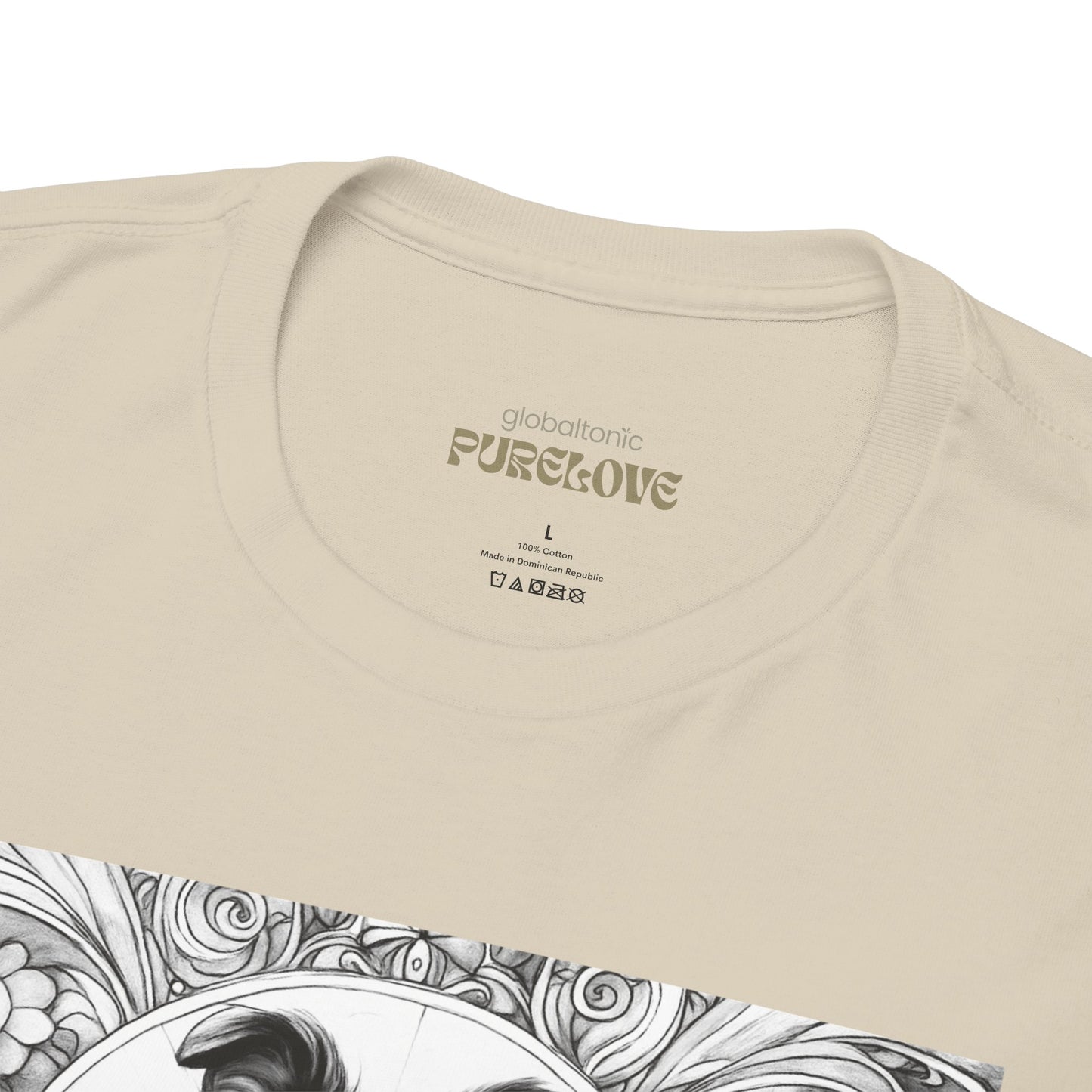 Collie Vintage Unisex Cotton Tee for Dog Lovers (Black & White)