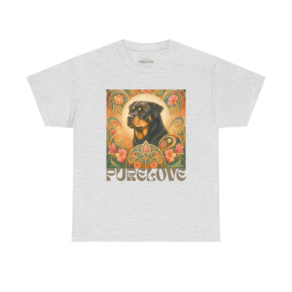 Rottweiler Buddha Vintage Graphic T-Shirt – Unisex Cotton Tee for Dog Lovers