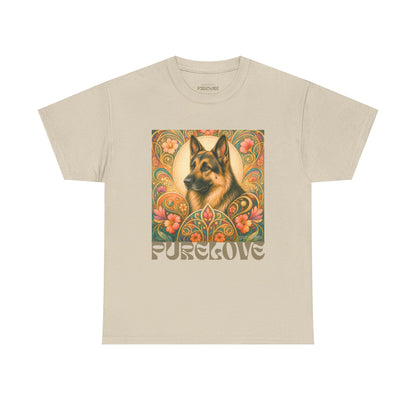 German Shepherd Vintage Graphic T-Shirt – Unisex Cotton Tee for Dog Lovers