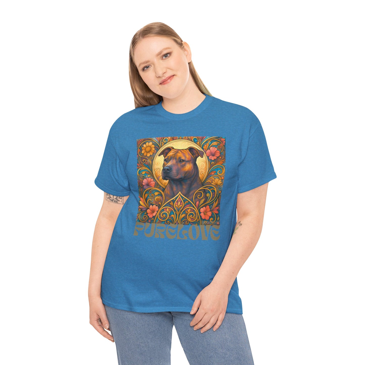 Staffy (Staffordshire) Bull Terrier Vintage Graphic T-Shirt – Unisex Cotton Tee for Dog Lovers