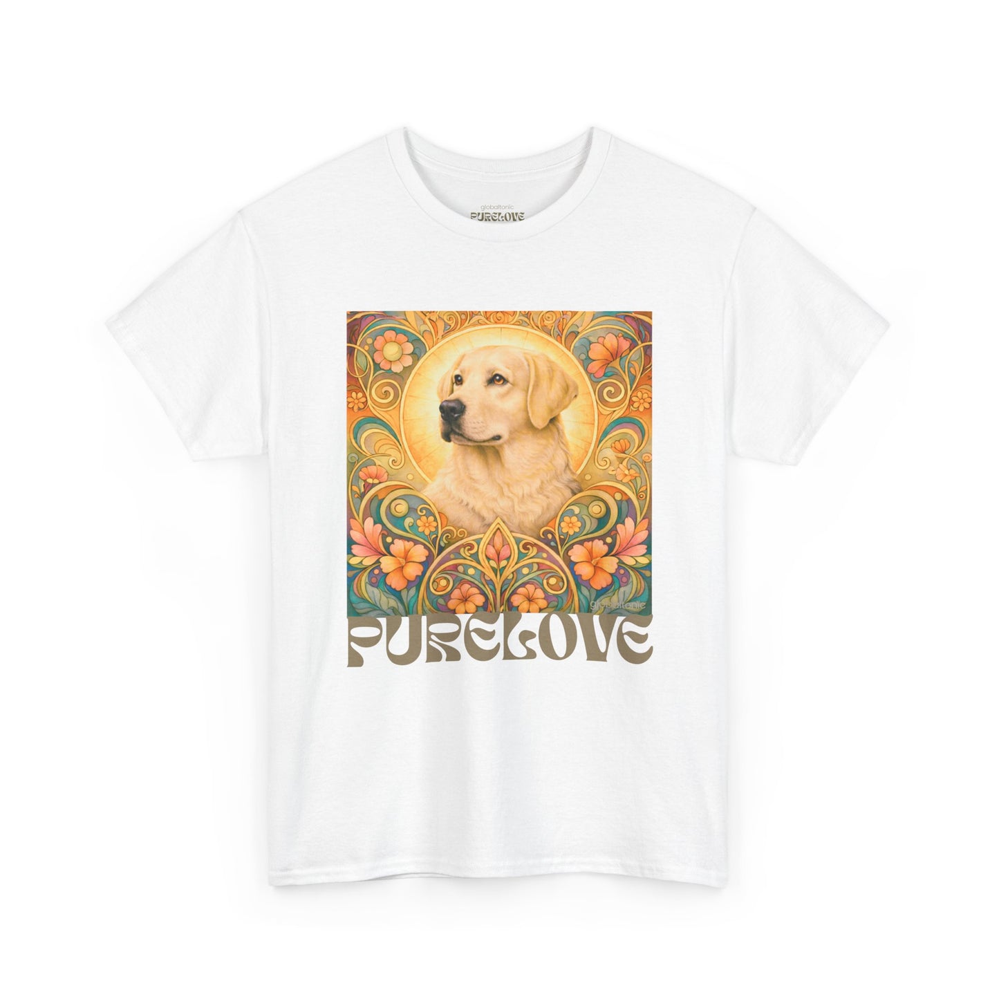 Golden Labrador Vintage Graphic T-shirt - Unisex Cotton Tee for Dog Lovers