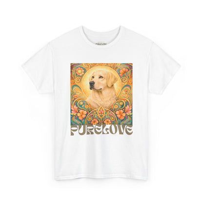 Golden Labrador Vintage Graphic T-shirt - Unisex Cotton Tee for Dog Lovers
