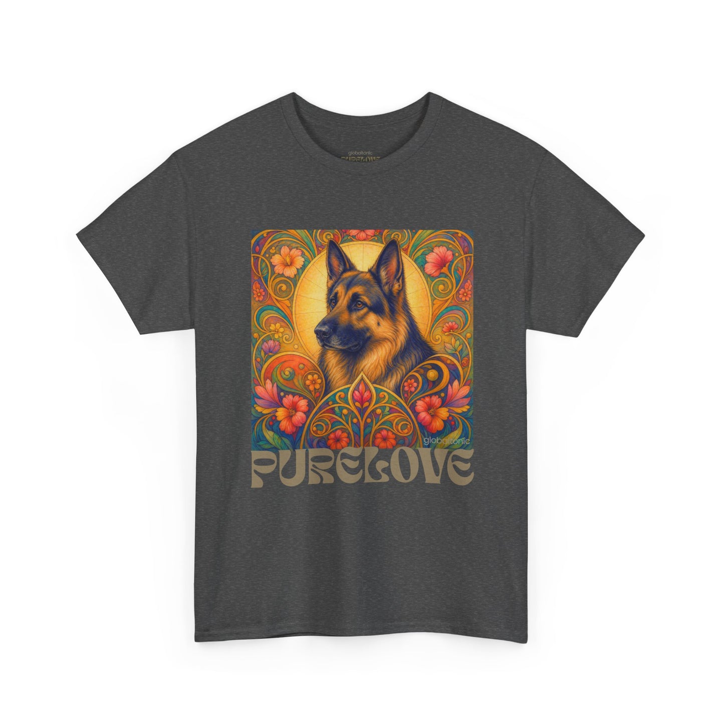 German Shepherd Vintage Graphic T-Shirt – Unisex Cotton Tee for Dog Lovers