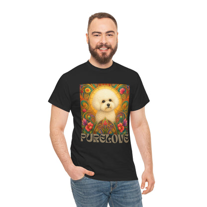 Bichon Frise Vintage Graphic T-Shirt – Unisex Cotton Tee for Dog Lovers