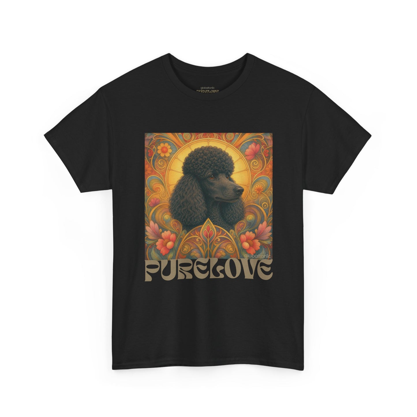 Poodle Black Vintage Graphic T-Shirt – Unisex Cotton Tee for Dog Lovers