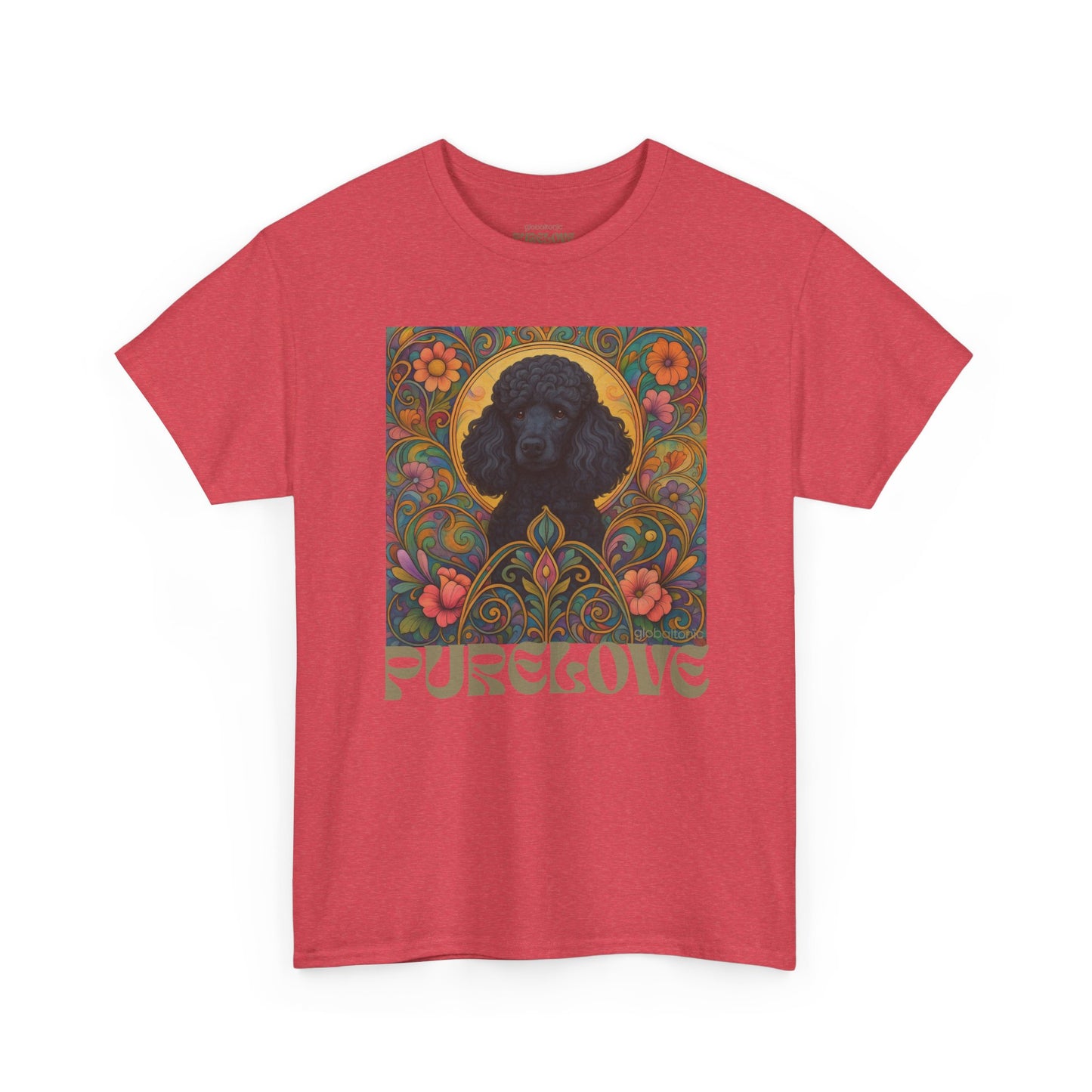 Black Poodle Vintage Graphic T-Shirt – Unisex Cotton Tee for Dog Lovers