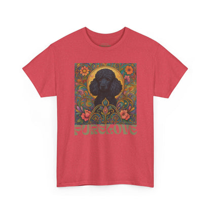 Black Poodle Vintage Graphic T-Shirt – Unisex Cotton Tee for Dog Lovers