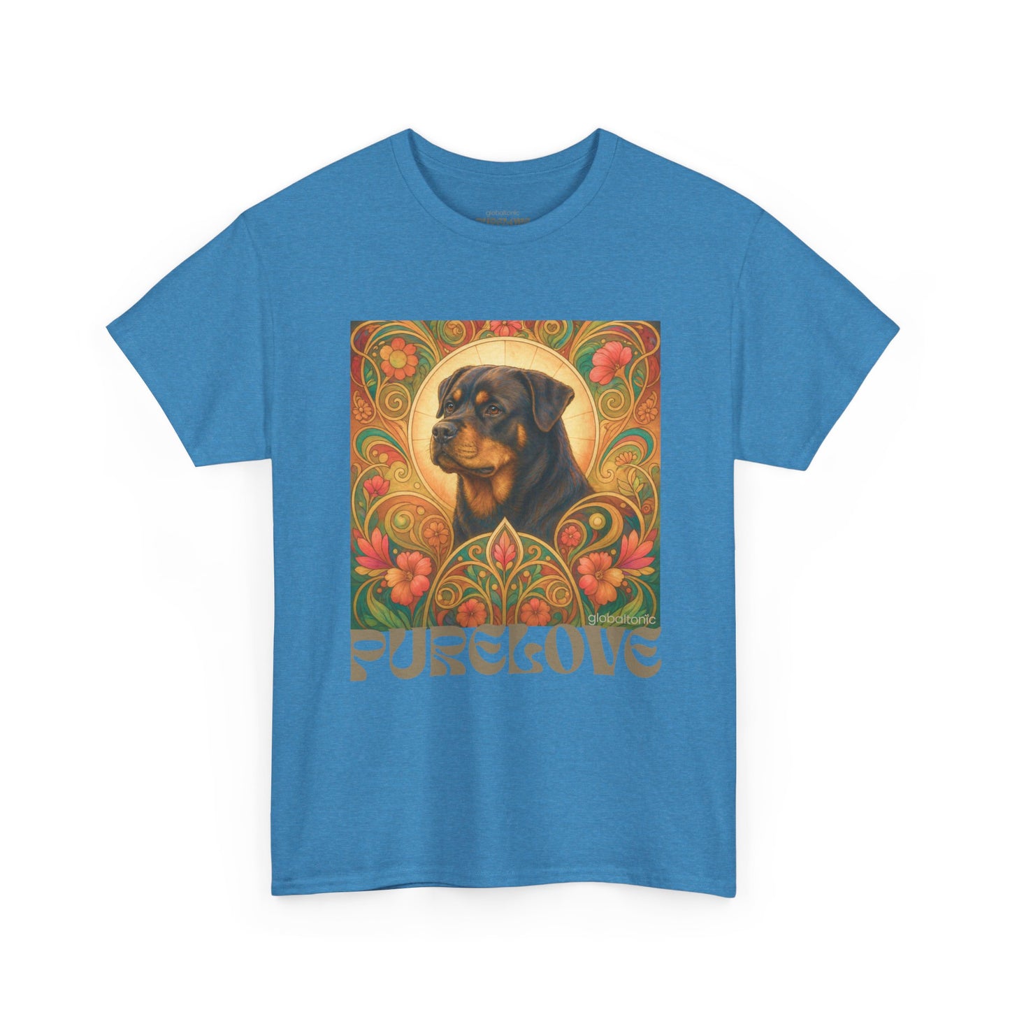 Rottweiler Buddha Vintage Graphic T-Shirt – Unisex Cotton Tee for Dog Lovers