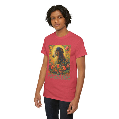 Borzoi Vintage Graphic T-Shirt – Unisex Cotton Tee for Dog Lovers