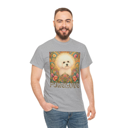 Bichon Frise Vintage Graphic T-Shirt – Unisex Cotton Tee for Dog Lovers