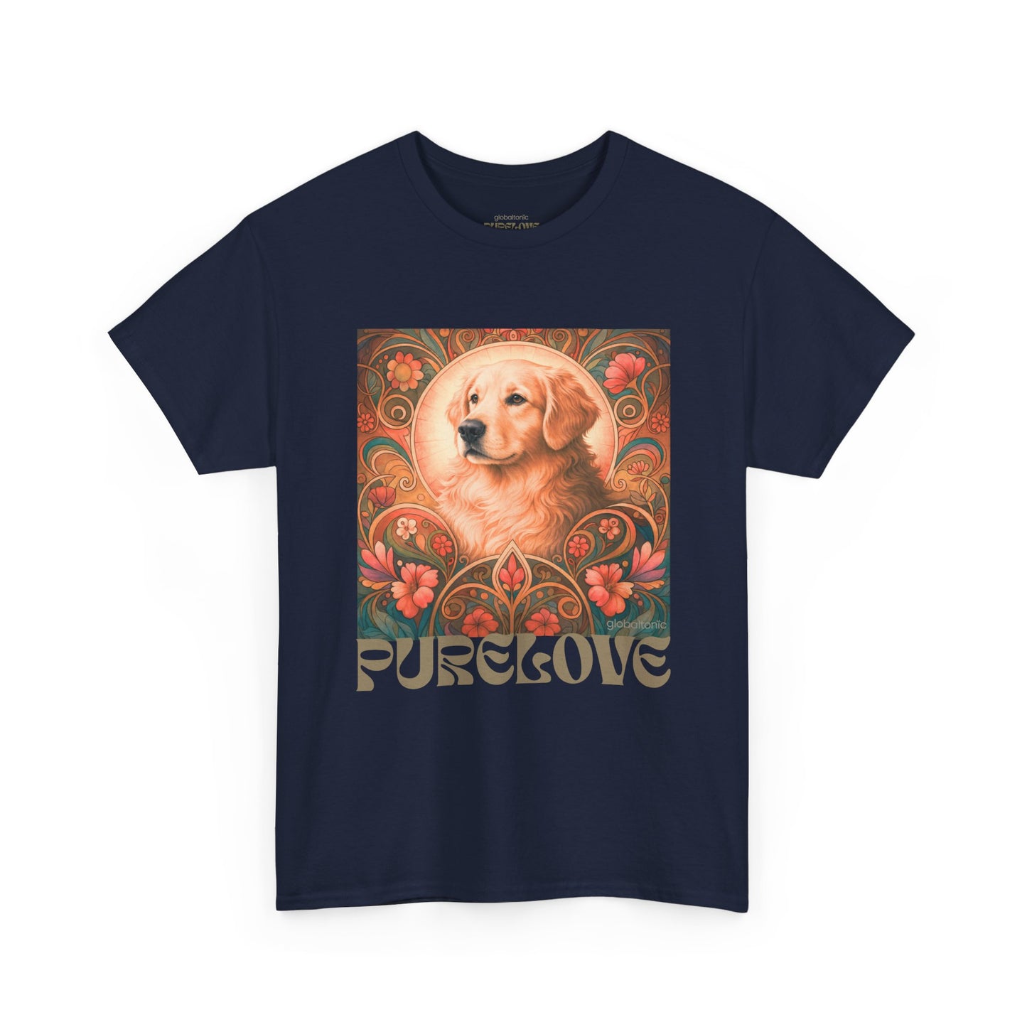 Golden Retriever Vintage Graphic T-shirt - Unisex Cotton Tee for Dog Lovers