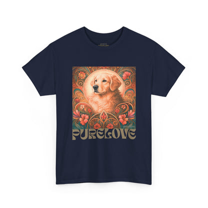 Golden Retriever Vintage Graphic T-shirt - Unisex Cotton Tee for Dog Lovers