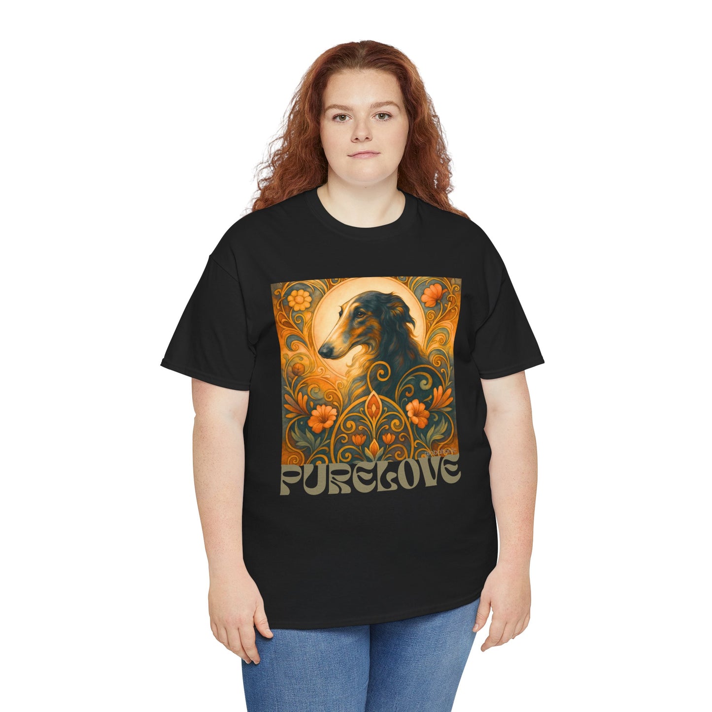 Borzoi Vintage Graphic T-Shirt – Unisex Cotton Tee for Dog Lovers