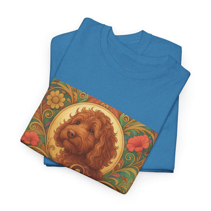 Red Cavapoo (Cavoodle) Vintage Graphic T-Shirt – Unisex Cotton Tee for Dog Lovers