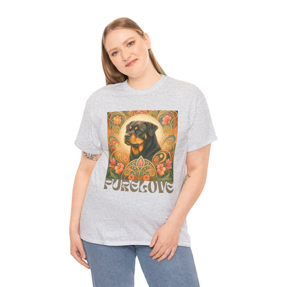 Rottweiler Buddha Vintage Graphic T-Shirt – Unisex Cotton Tee for Dog Lovers