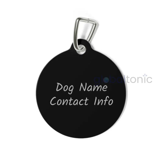 Afghan Dog Tag (Black & White) - Vintage Design Gift for Dog Lovers 1’’ Pets