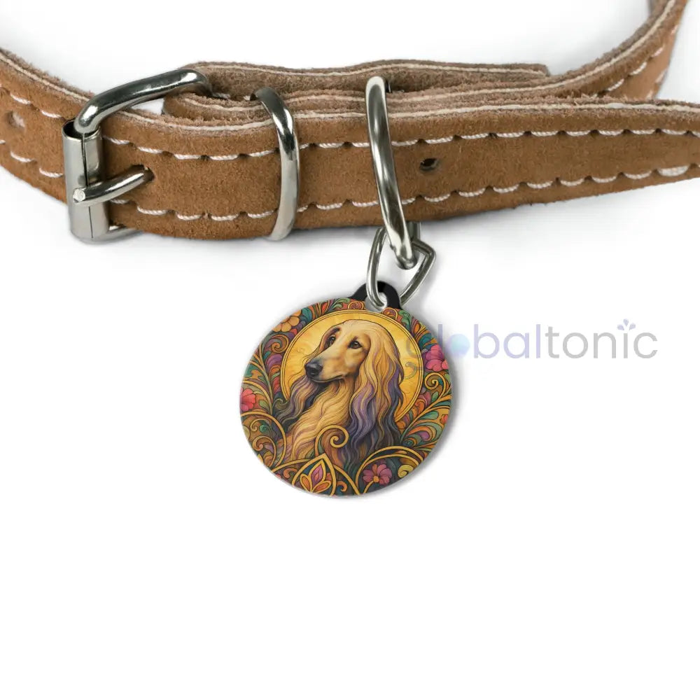 Afghan Dog Tag Vintage Design Gift for Dog Lovers 1’’ Pets