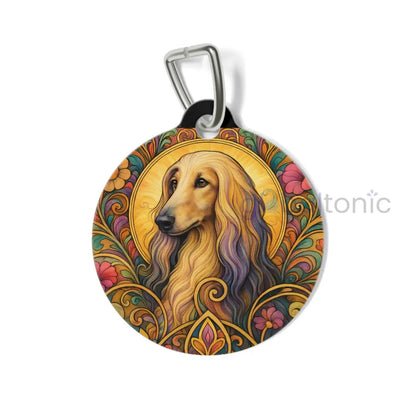 Afghan Dog Tag Vintage Design Gift for Dog Lovers 1’’ Pets
