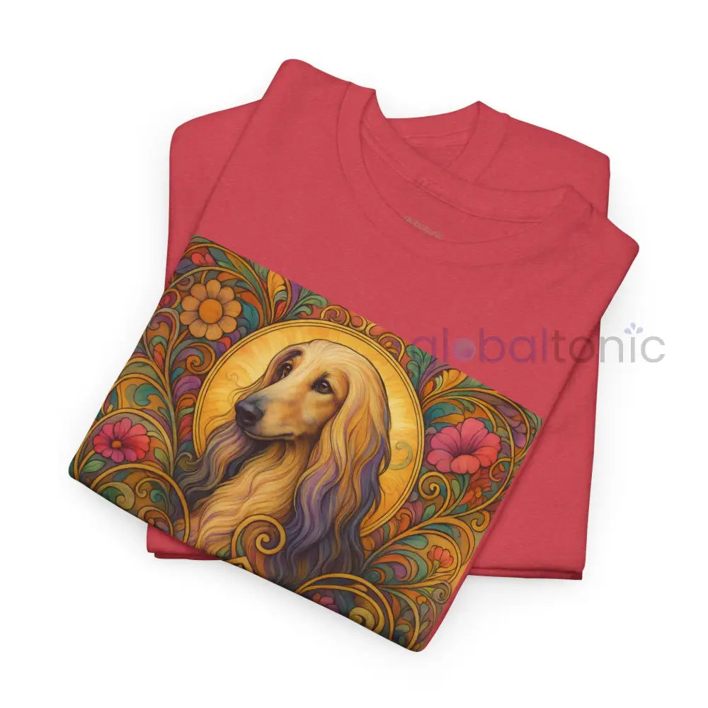 Afghan Vintage Graphic T-Shirt – Unisex Cotton Tee for Dog Lovers T-Shirt