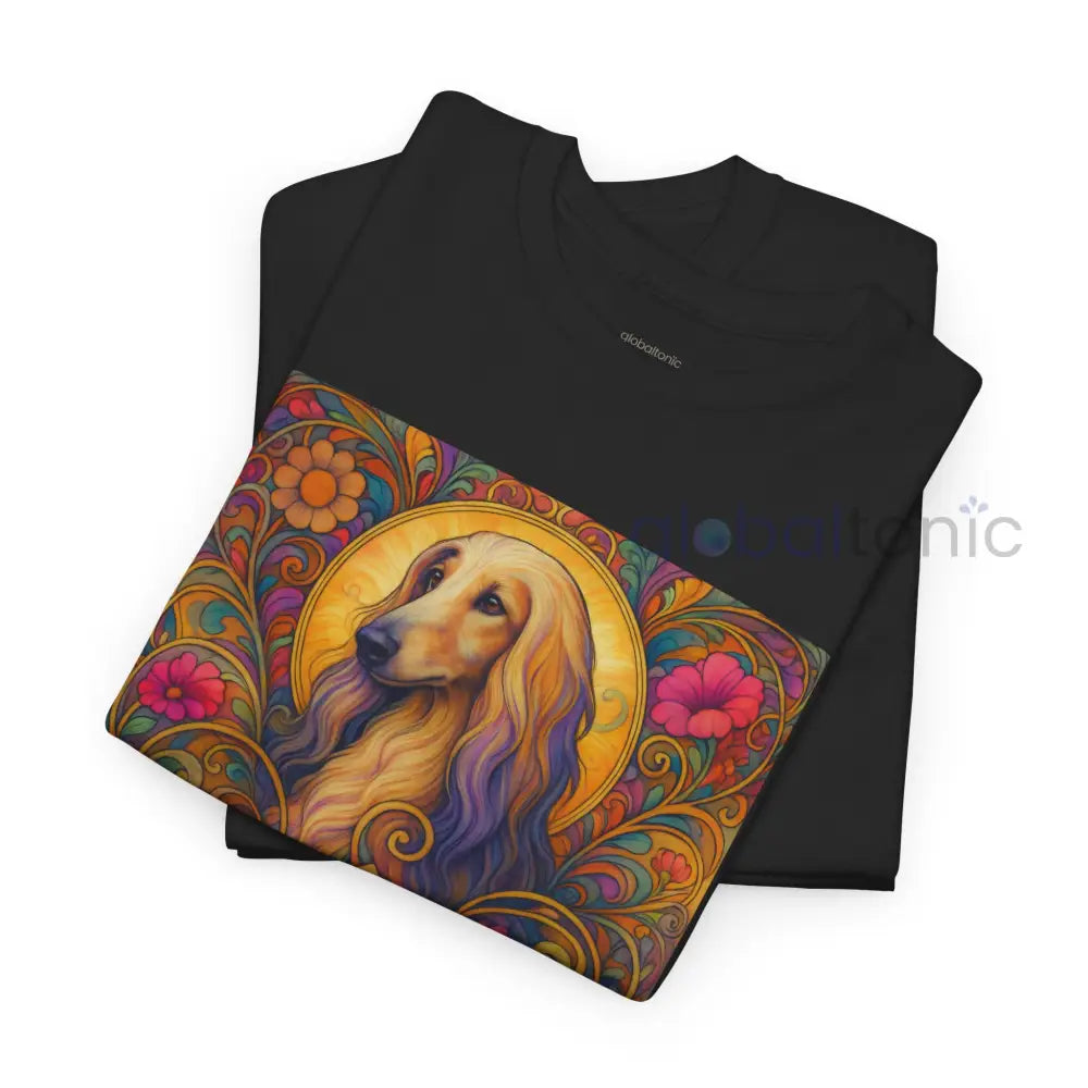 Afghan Vintage Graphic T-Shirt – Unisex Cotton Tee for Dog Lovers T-Shirt