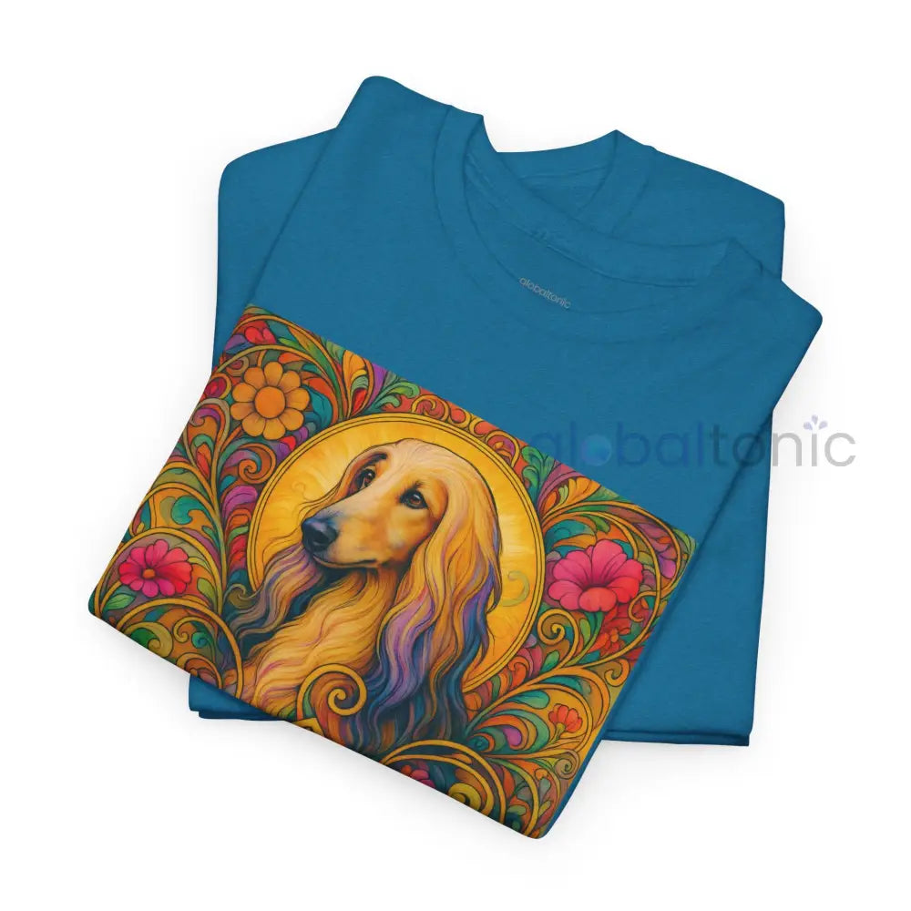 Afghan Vintage Graphic T-Shirt – Unisex Cotton Tee for Dog Lovers T-Shirt