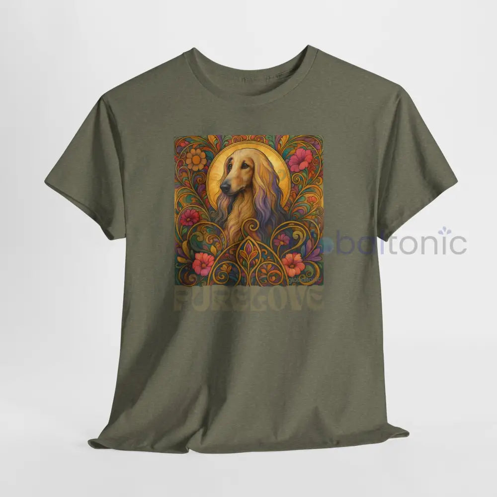 Afghan Vintage Graphic T-Shirt – Unisex Cotton Tee for Dog Lovers T-Shirt