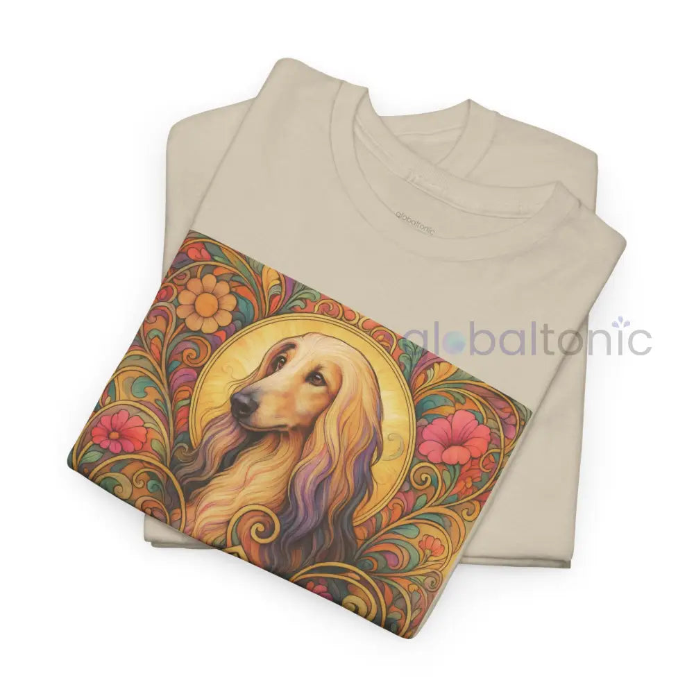 Afghan Vintage Graphic T-Shirt – Unisex Cotton Tee for Dog Lovers T-Shirt