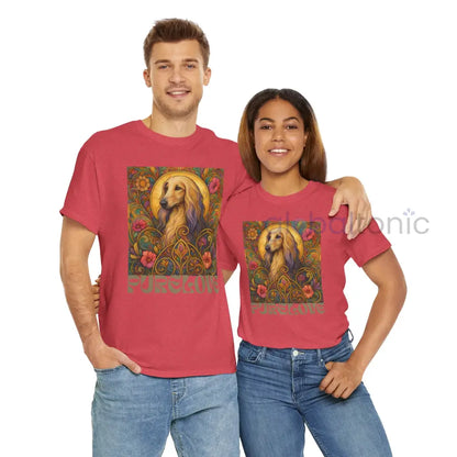 Afghan Vintage Graphic T-Shirt – Unisex Cotton Tee for Dog Lovers T-Shirt