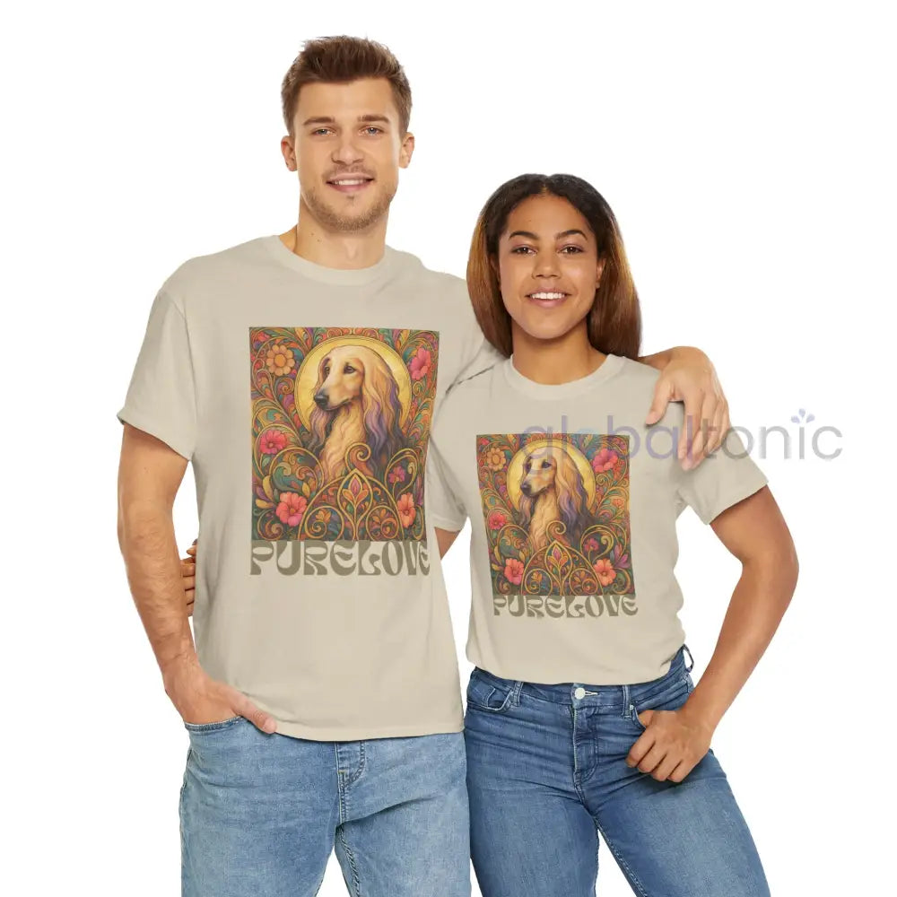 Afghan Vintage Graphic T-Shirt – Unisex Cotton Tee for Dog Lovers T-Shirt