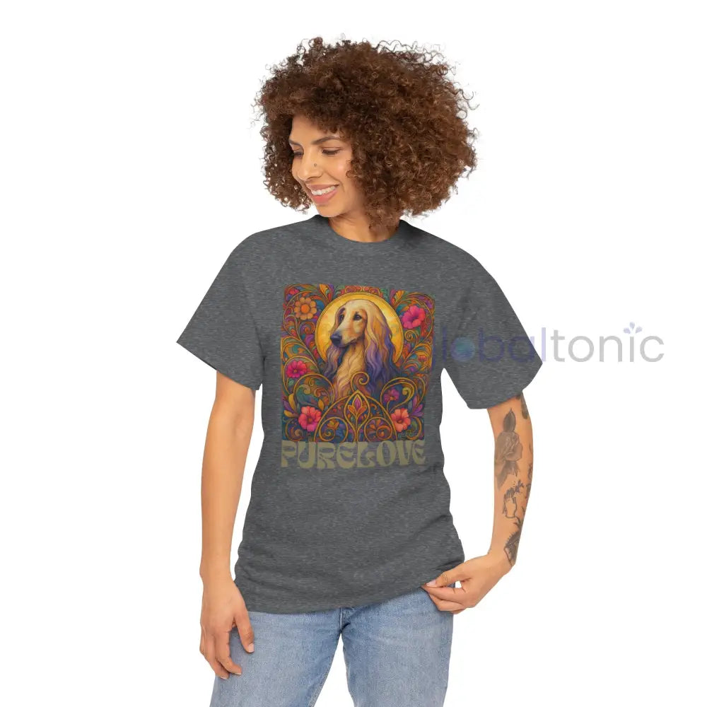 Afghan Vintage Graphic T-Shirt – Unisex Cotton Tee for Dog Lovers T-Shirt