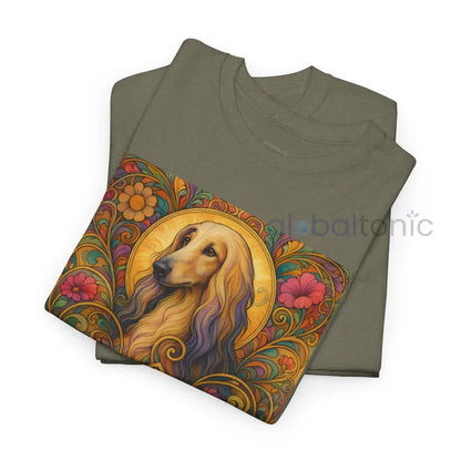 Afghan Vintage Graphic T-Shirt – Unisex Cotton Tee for Dog Lovers T-Shirt