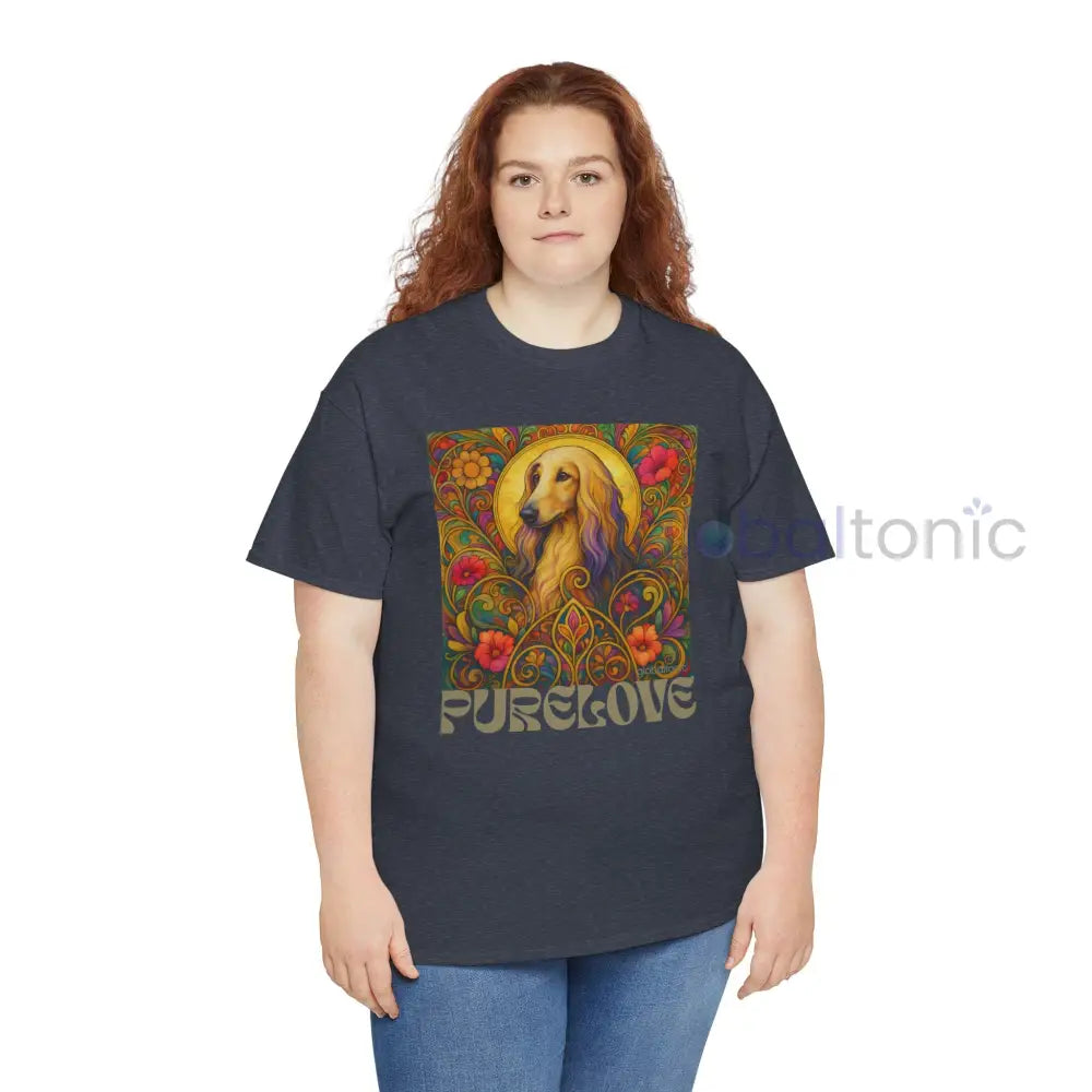 Afghan Vintage Graphic T-Shirt – Unisex Cotton Tee for Dog Lovers T-Shirt
