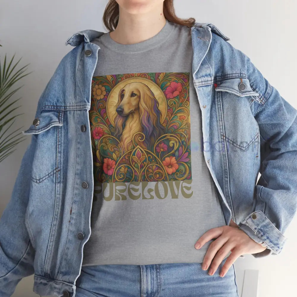 Afghan Vintage Graphic T-Shirt – Unisex Cotton Tee for Dog Lovers T-Shirt