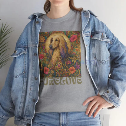 Afghan Vintage Graphic T-Shirt – Unisex Cotton Tee for Dog Lovers T-Shirt