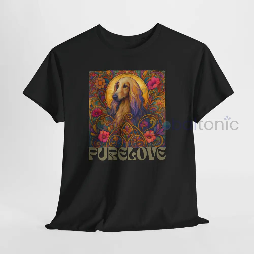 Afghan Vintage Graphic T-Shirt – Unisex Cotton Tee for Dog Lovers T-Shirt