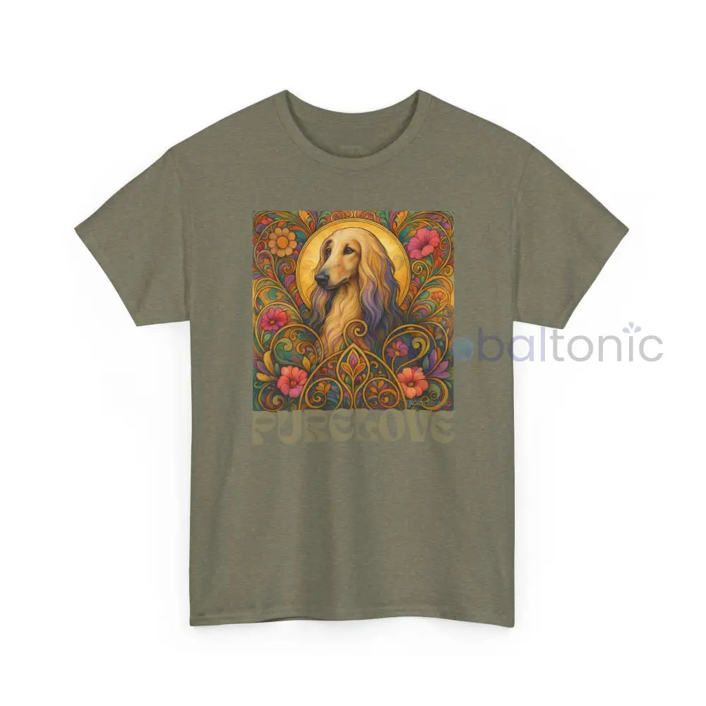 Afghan Vintage Graphic T-Shirt – Unisex Cotton Tee for Dog Lovers T-Shirt