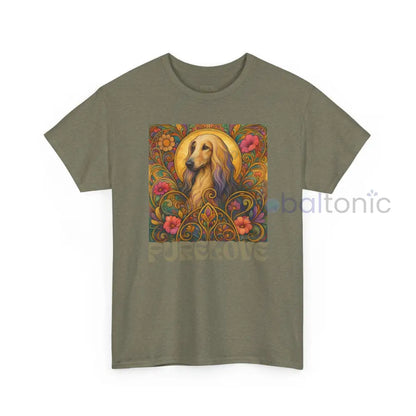 Afghan Vintage Graphic T-Shirt – Unisex Cotton Tee for Dog Lovers T-Shirt