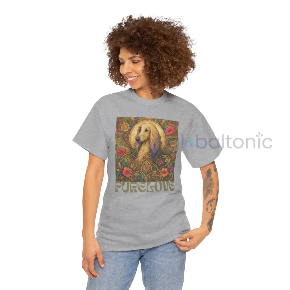 Afghan Vintage Graphic T-Shirt – Unisex Cotton Tee for Dog Lovers T-Shirt