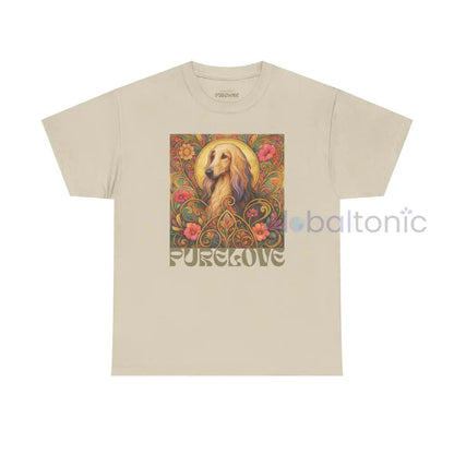 Afghan Vintage Graphic T-Shirt – Unisex Cotton Tee for Dog Lovers Sand / S T-Shirt