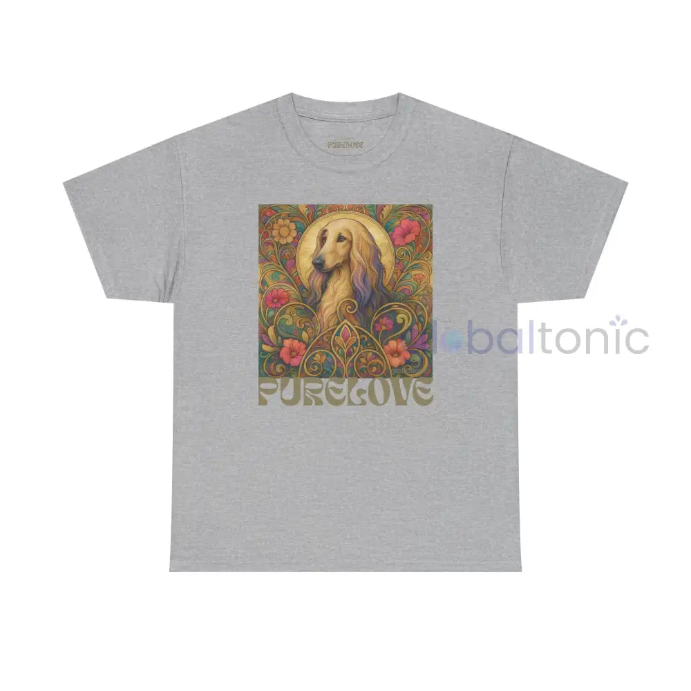 Afghan Vintage Graphic T-Shirt – Unisex Cotton Tee for Dog Lovers Sport Grey / S T-Shirt