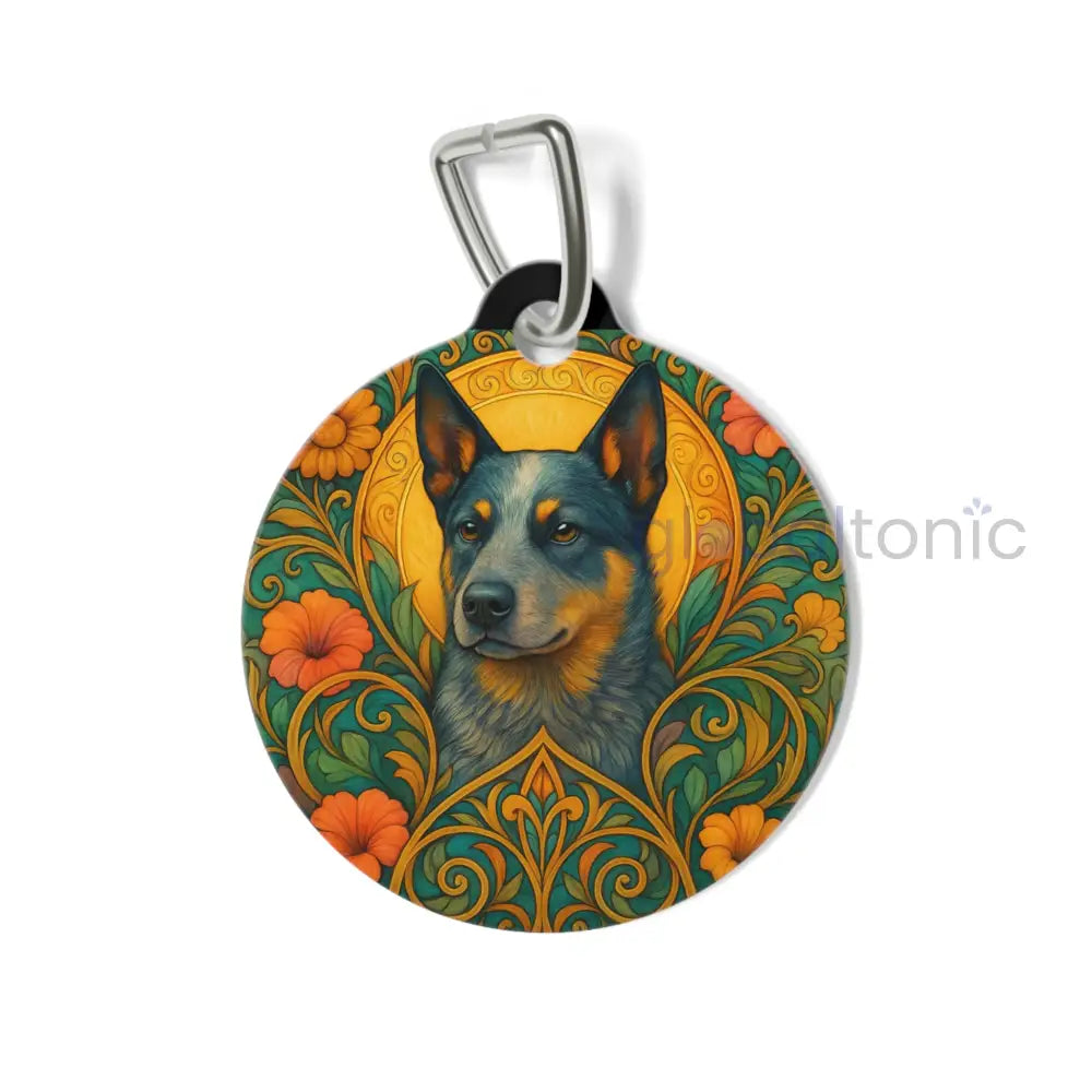 Australian Blue Heeler Dog Tag - Vintage Design Gift for Dog Lovers & Pet Owners 1’’ Pets