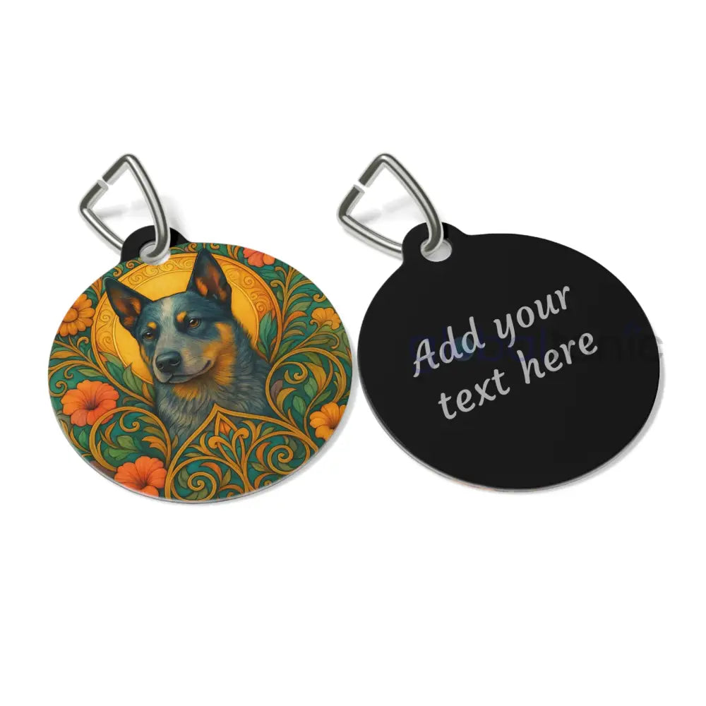 Australian Blue Heeler Dog Tag - Vintage Design Gift for Dog Lovers & Pet Owners 1’’ Pets