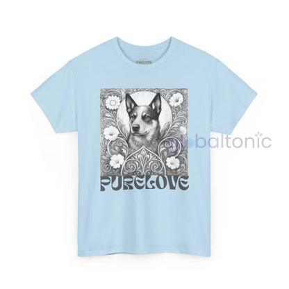 Australian Blue Heeler Vintage Unisex Cotton Tee for Dog Lovers (Black & White) T-Shirt
