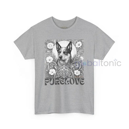 Australian Blue Heeler Vintage Unisex Cotton Tee for Dog Lovers (Black & White) T-Shirt