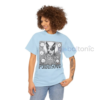 Australian Blue Heeler Vintage Unisex Cotton Tee for Dog Lovers (Black & White) T-Shirt