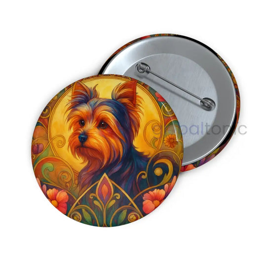 Australian Terrier Dog Pin Button - Vintage Design Gift for Dog Lovers & Pet Owners 2.25’’ Accessories