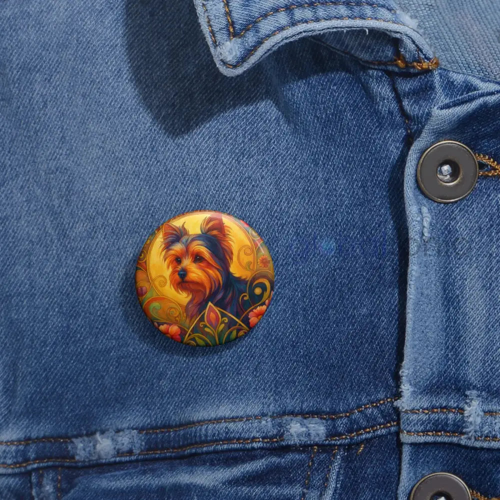 Australian Terrier Dog Pin Button - Vintage Design Gift for Dog Lovers & Pet Owners Accessories